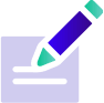 icon of a pen and paper